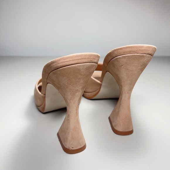 STEVE MADDEN | LIPA LEATHER SQUARED TOE FLARE HEEL PUMP - Picture 8 of 9